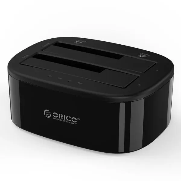 Orico Orico докинг станция Storage HDD/SSD Dock 2 BAY Clone 2.5/3.5 USB3.0 6228US3-C - 6228US3-C-EU-BK