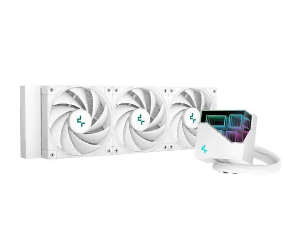 DeepCool Водно охлаждане Water Cooling LT720 White Addressable RGB, Infinity mirror design LGA1700/AM5 - R-LT720-WHAMNF-G-1