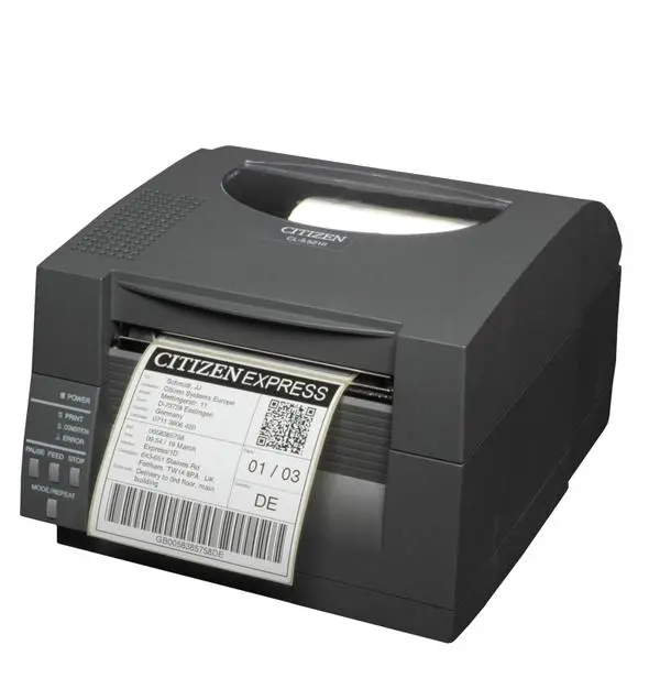Citizen CL-S521II Printer; Direct thermal, Black, EN Plug - - CLS521IINEBXX