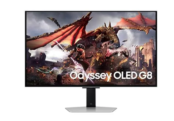 Samsung 32DG802 32" Odyssey SMART OLED G8 , 240Hz, 0.3ms, 3840x2160, DP, 2xHDMI, USB Hub, Silver - - LS32DG802SUXDU