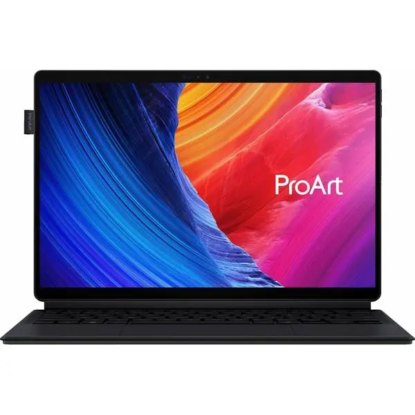 Хибриден лаптоп Asus ProArt PZ13 HT5306QA-LX002W (90NB1441-M002P0), осемядрен Qualcomm Snapdragon X Plus X1P-42-100 3.2GHz, 13.3" (33.78cm) WQXGA+ OLED 500nits Touch Glare Display, 16GB LPDDR5X, 1TB SSD NVMe, 2x USB4 Gen 3 Type-C, Windows 11 Home