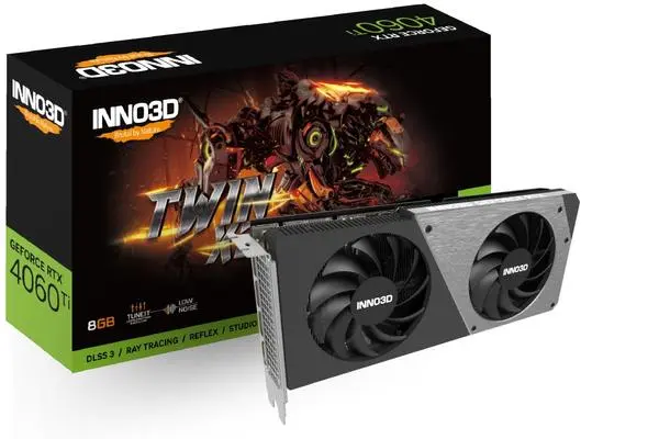Inno3D GeForce RTX 4060 Ti 8GB GDDR6 Twin X2 OC: Мощна и ефективна графична карта за игри