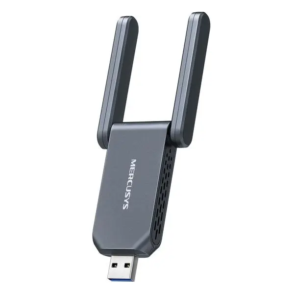 Безжичен USB адаптер с висок коефициент на усилване Mercusys MA37BEH BE6500 Wi-Fi 7 (v)