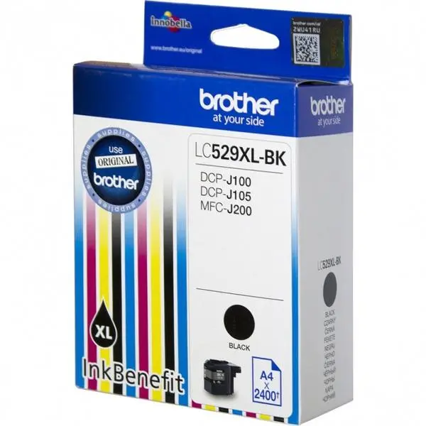 Brother LC-529 XL Черен Касетен Мастило