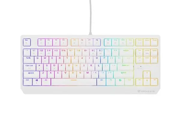 ## Genesis Gaming Keyboard Thor 230 TKL US RGB Mechanical Outemu Brown White Hot Swap - NKG-2080