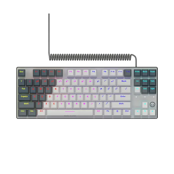 LORGAR Azar 514TKL, Wired RGB mechanical gaming keyboard, white, EN layout - LRG-GK514TKL-WH-US