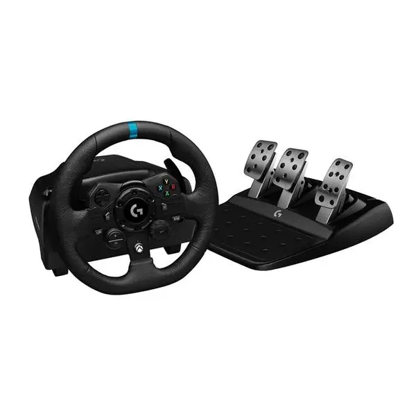 Волан с педали Logitech G923 Xbox One (941-000158), USB, черни/сиви, за Xbox Series X/S, Xbox One, PC, 941-000158