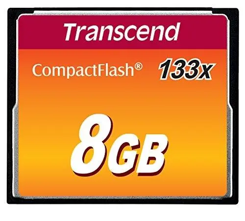 Transcend 8GB CF Card (133X) - TS8GCF133