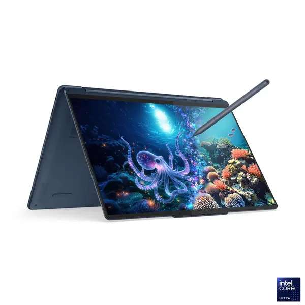 Лаптоп LENOVO YOGA9 2 IN 1/83LC000XBM,  14",  Intel Core Ultra 7 258V, 8C (4P + 4LPE) / 8T, Max Turbo up to 4.8GHz, 12MB, RAM 32GB, SSD 1TB