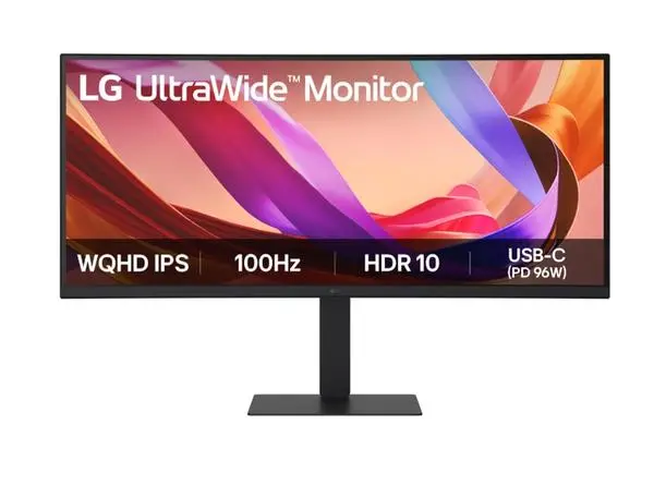 LG  34" UltraWide  21:9, IPS, Curved, 100 Hz, 5ms, 1000:1, 300cd/m2, WQHD 3440x 1440, sRGB 99%, HDR 10 - 34U650A-B