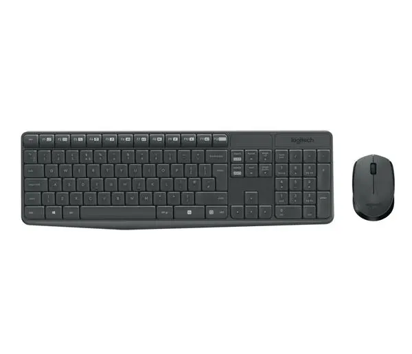 Logitech MK235 Wireless Keyboard and Mouse Combo - Grey - БДС кирилизация - 920-007931