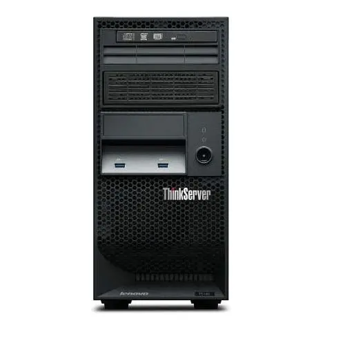 Lenovo ThinkServer TS140, E3-1226v3,1x4GB (1Rx8, 1.35V, 1600MHz ECC UDIMM), 3.5" (4), RAID 100 0/1/10/5, DVDRW, 450W 92% Fixed PSU, 3Y NBD Onsite 70A5001REU