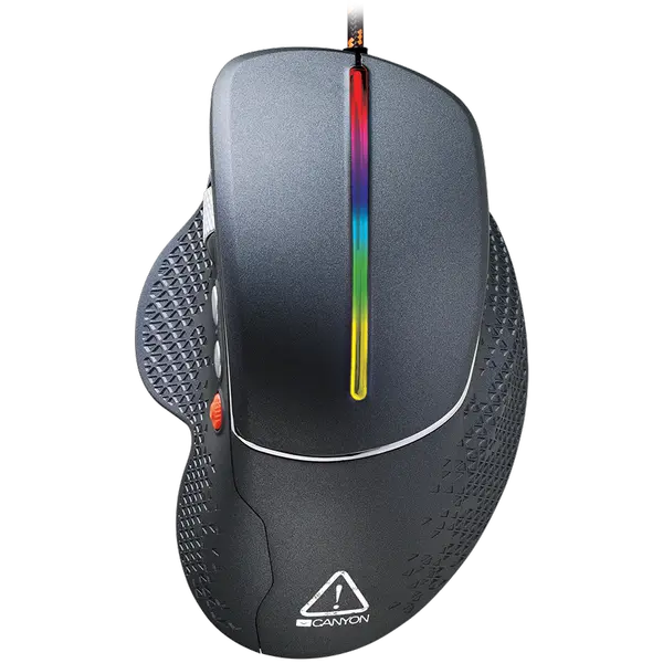 CANYON Apstar GM-12: Висококачествена геймърска мишка с 6 програмируеми бутона и RGB осветление