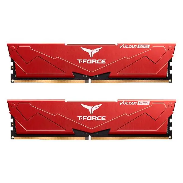 Team Group T-Force Vulcan Red DDR5 32GB (2x16GB) 6000MHz CL30 -  FLRD532G6000HC30DC01