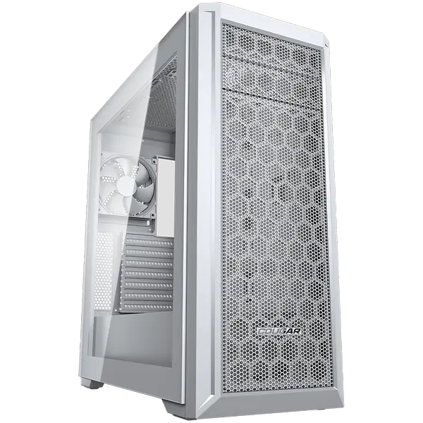 COUGAR MX330-G Pro White: Стилен и функционален компютърен корпус