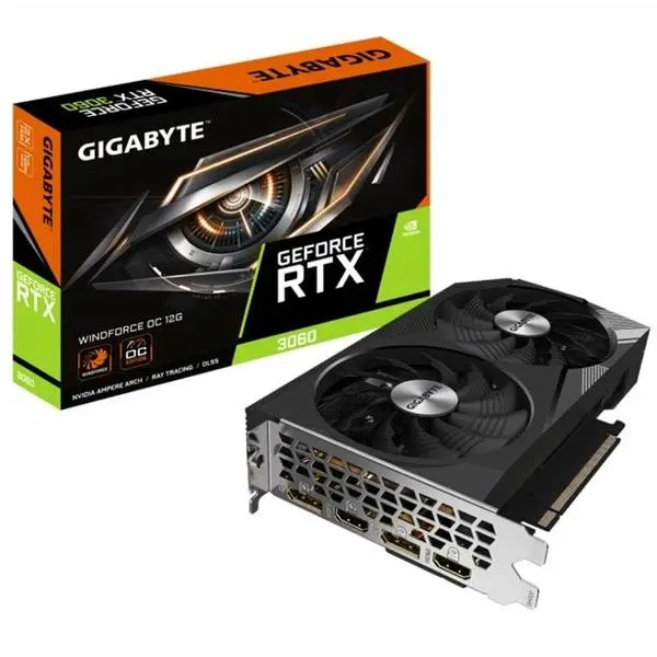 GIGABYTE GeForce RTX 3060 WINDFORCE OC 12GB GDDR6 N3060WF2OC-12GD