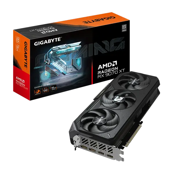 GIGABYTE AMD RX9070XT HDMI DP 256B 16GB ACTIVE - R9070XTGAMING OC-16G 1.0 - (70721)