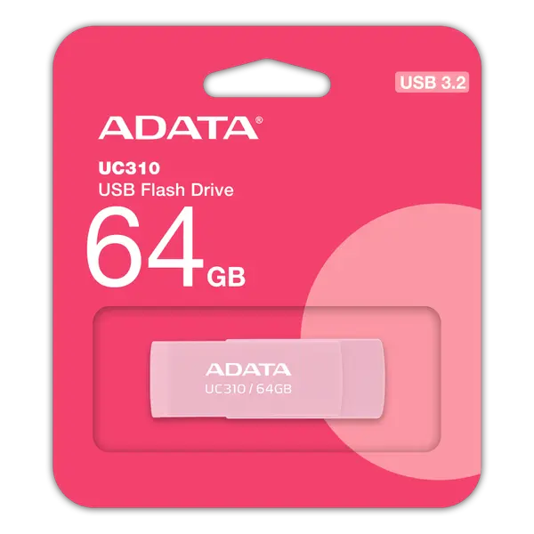 64GB UC310 ADATA PINK - UC310-64G-RPK - 73342