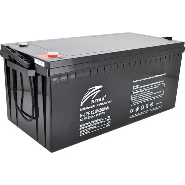 Литиево йонни батерии LFP12.8V200AH  12V / 200Ah -522/ 240 /219 mm  F12/M8  RITAR - RITAR-LFP-12.8V-200AH