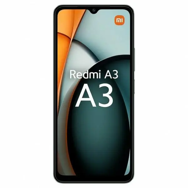 Xiaomi Redmi A3 (черен), поддържа 2 SIM карти, 6.71" (17.04cm) IPS LCD, осемядрен Mediatek Helio G36 2.2GHz, 4GB RAM, 128GB Flash памет (+microSD слот), 8 + 5 Мpix камери, Android, 193g, MZB0GLBEU