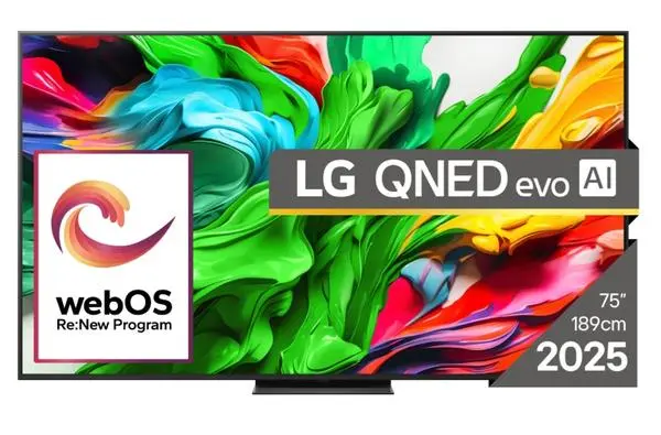 LG  75" 4K QNED HDR Smart TV, 3840x2160, 120Hz Native (VRR 144Hz), DVB-T2/C/S2, Alpha 8 AI Processor - 75QNED86A3A