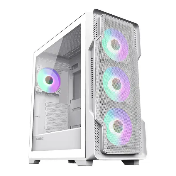 ## Gamemax кутия EATX SIEGE White Addressable RGB - GM-14100901688
