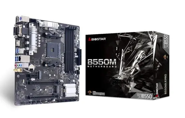 MB Biostar B550MX/E Pro (B550,AM4,mATX,AMD)