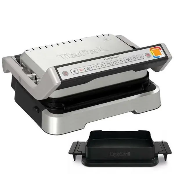 Грил преса Tefal OptiGrill 4 in 1 GC774D30, 9 автоматични програми, инокс, 2100W