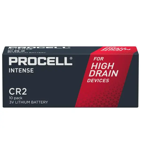 Батерия литиева индустриална CR2 3V  10 бр. в опаковка PROCELL INTENSE DURACELL /цена за 10 бр. батерии/ - PROCELL-CR2-INT-10PK