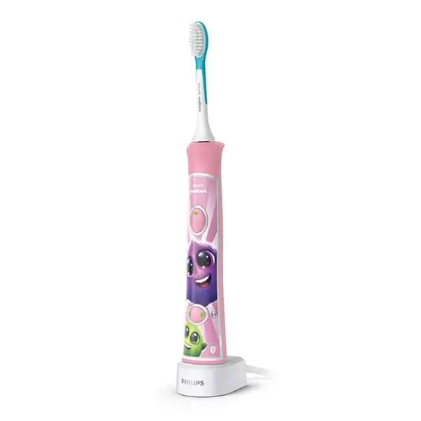 Ел. четка за зъби Philips HX6352/42, до 2 седмици живот на батерията, Bluetooth, розова