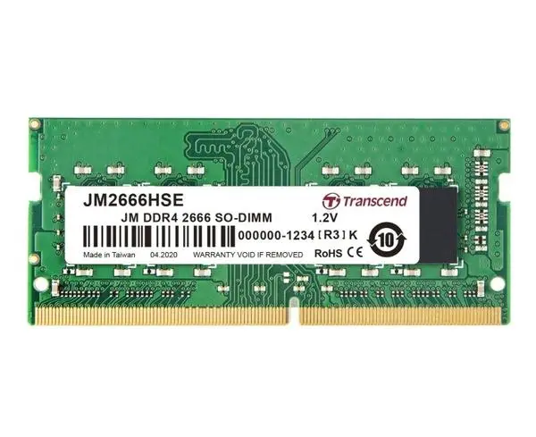 Transcend 32GB JM DDR4 2666Mhz SO-DIMM 2Rx8 2Gx8 CL19 1.2V - JM2666HSE-32G