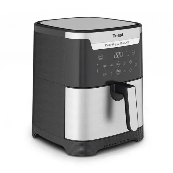 Tefal EY801D15, Easy Fry XXL Flexcook, 2in1 silver, 6.5L (8 portions) / 1.5kg, dual zones, perfect searing, 8 automatic programs - EY801D15