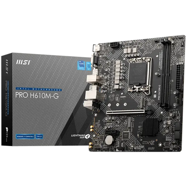 MSI PRO H610M-G: Малка, но мощна дънна платка за Intel процесори от 12-то и 13-то поколение