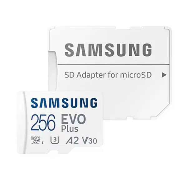 Samsung 256GB micro SD Card EVO Plus with Adapter, UHS-I interface, Read Speed up to 160MB/s - MB-MC256SA/EU