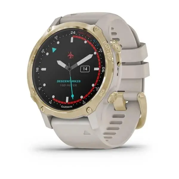 Garmin Descent Mk2S - Descent Mk2S - Light Gold с Light Sand силиконова каишка - 010-02403-01