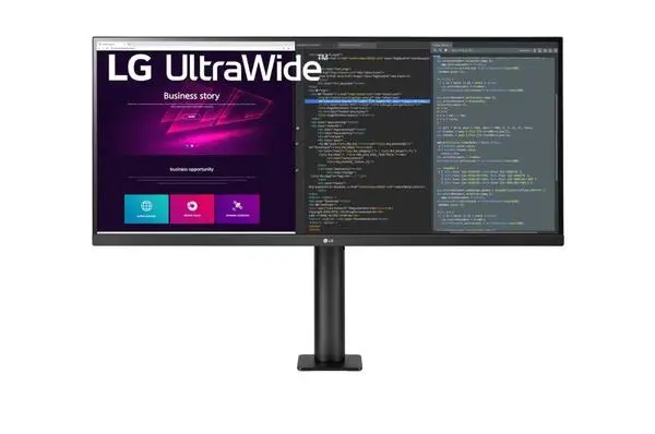 LG  34" UltraWide Ergo IPS AG, 5ms, CR 1000:1, 300 cd/m2, 21:9, QHD (3440x1440), HDR 10, sRGB 99% , AMD FreeSync - 34WN780P-B
