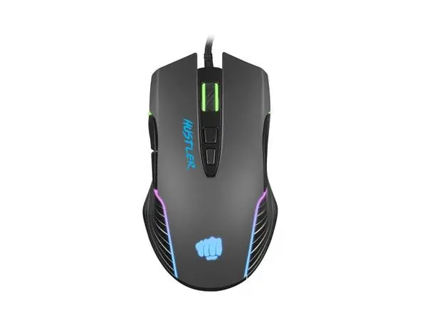 Fury Gaming Mouse Hustler 6400DPI Optical With Software RGB Backlight - NFU-1698