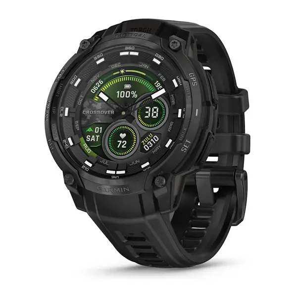 Garmin Instinct Crossover AMOLED - Instinct Crossover AMOLED, Tactical Edition - Black - 010-03398-02