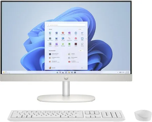 HP All-in-One 24-cr0003nu Shell White, AMD Ryzen 5-7520U(up to 4GHz/8MB/8C), 23.8" FHD AG IPS, 16GB 5500Mhz on-board, 512GB PCIe SSD, WiFi 6 2x2 +BT, HP Keyboard & HP Mouse, Free DOS, 2Y Warranty  9Z8H9EA