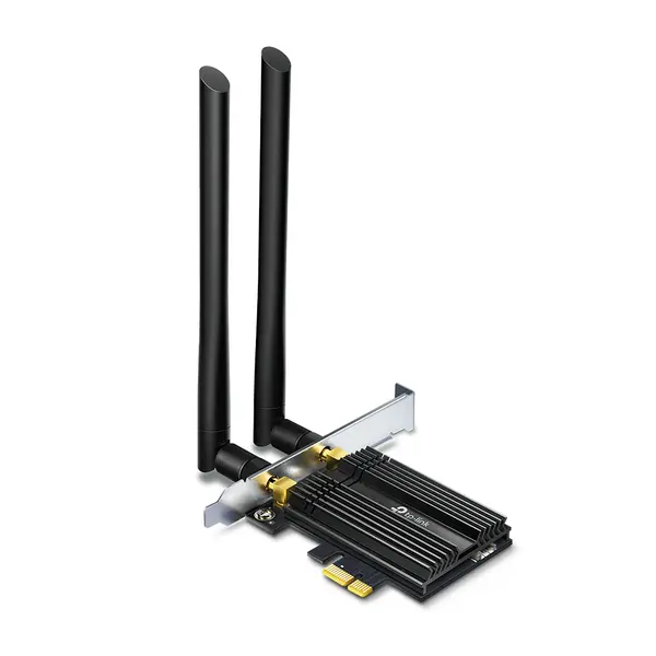 2-лентов Bluetooth 5.0 Wi-Fi6 PCIe адаптер TP-Link Archer TX50E AX3000