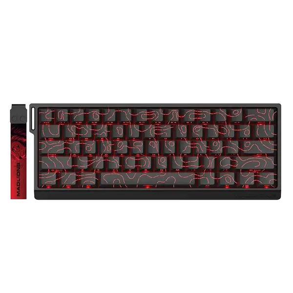 Madlions Madlions професионална геймърска механична клавиатура Professional MAD 60 PRO Black, 8K, Gateron Jade Customized [Linear] - MAD-60-PRO-GTR-BK