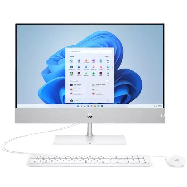 HP Pavilion All-in-One 24-ca0013nu Snowflake White, AMD Ryzen 7 5700U(up to 4.3GHz/8MB/8C), 23.8" FHD AG + 5MP Camera, 16GB 3200Mhz 2DIMM, 512GB PCIe SSD+1TB HDD, WiFi ac 2x2 +BT 5, HP Keyboard & HP Mouse, Free DOS 8H8C3EA