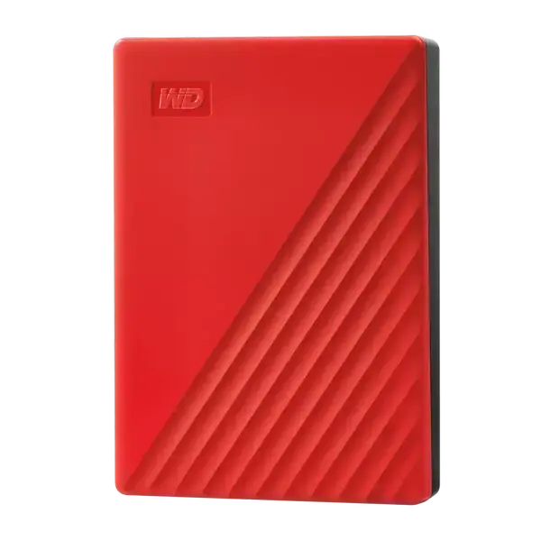 Външен хард диск Western Digital My Passport, 4TB, 2.5" - Червен