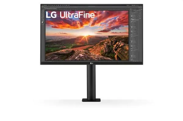 LG  27" UltraFine UHD, IPS 4K , 5ms, 1000:1, 350cd/m2, 3840 x 2160, sRGB 99%, HDR 400, HDMI, USB-C, DisplayPort - 27UN880-B