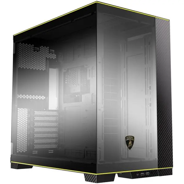 Кутия Lian Li PC-O11D EVO RGB Lamborghini Edition, Tempered Glass, Черна - LL-CASE-GELI-955