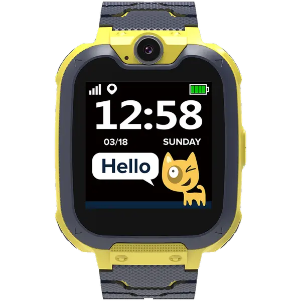 Canyon Kids smartwatch, 1.54 inch colorful screen, Camera 0.3MP, Mirco SIM card, 32+32MB - CNE-KW31YB
