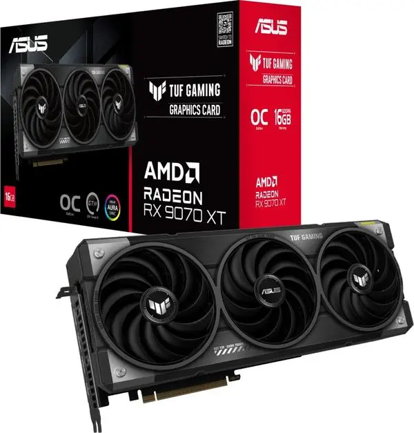 Asus TUF Gaming RX 9070XT 16GB GDDR6 OC - 90YV0L70-M0NA00