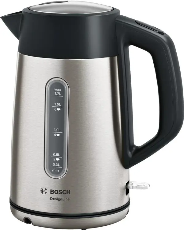 Bosch TWK4P440, Kettle, DesignLine, 2000-2400 W, 1.7 l,  OneCup function, Stainless steel - TWK4P440