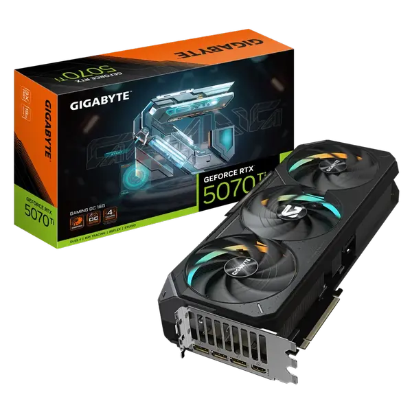 GIGABYTE NVIDIA RTX5070TI HDMI DP 256B 16GB ACTIVE - N507TGAMING OC-16GD 1.0 - (70866)
