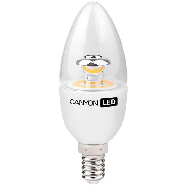 CANYON  LED lamp, B38 shape, clear, E14, 6W, 220-240V, 150°, 494 lm, 4000K, Ra>80, 50000 h BE14CL6W230VN